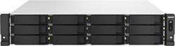 QNAP TS-h1887XU-RP NAS Rack (2U) Intel Xeon E E-2334 16 GB DDR4 0 TB QuTS hero Zwart, Wit