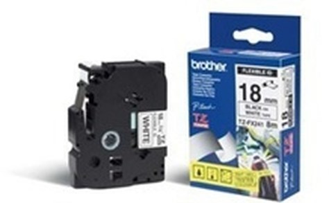 Brother TZE-FX241 labelprinter-tape Zwart op wit TZ-2