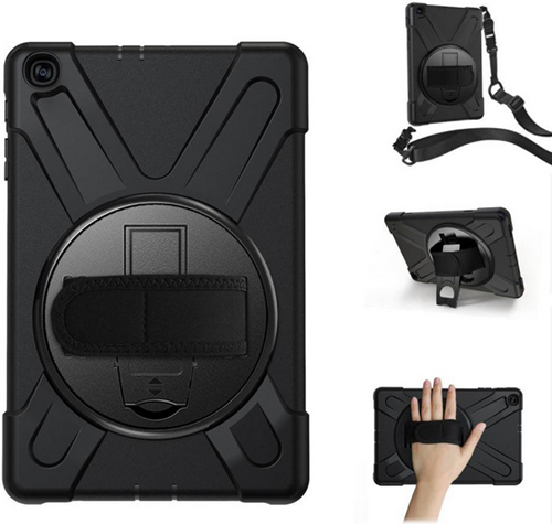 Phonesmart Heavy Duty Case Black Hand/shoulder-strap Samsung Galaxy Tab A 10.1 (2019)